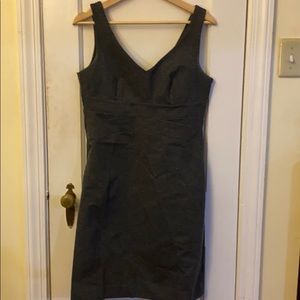 Charcoal gray work dress